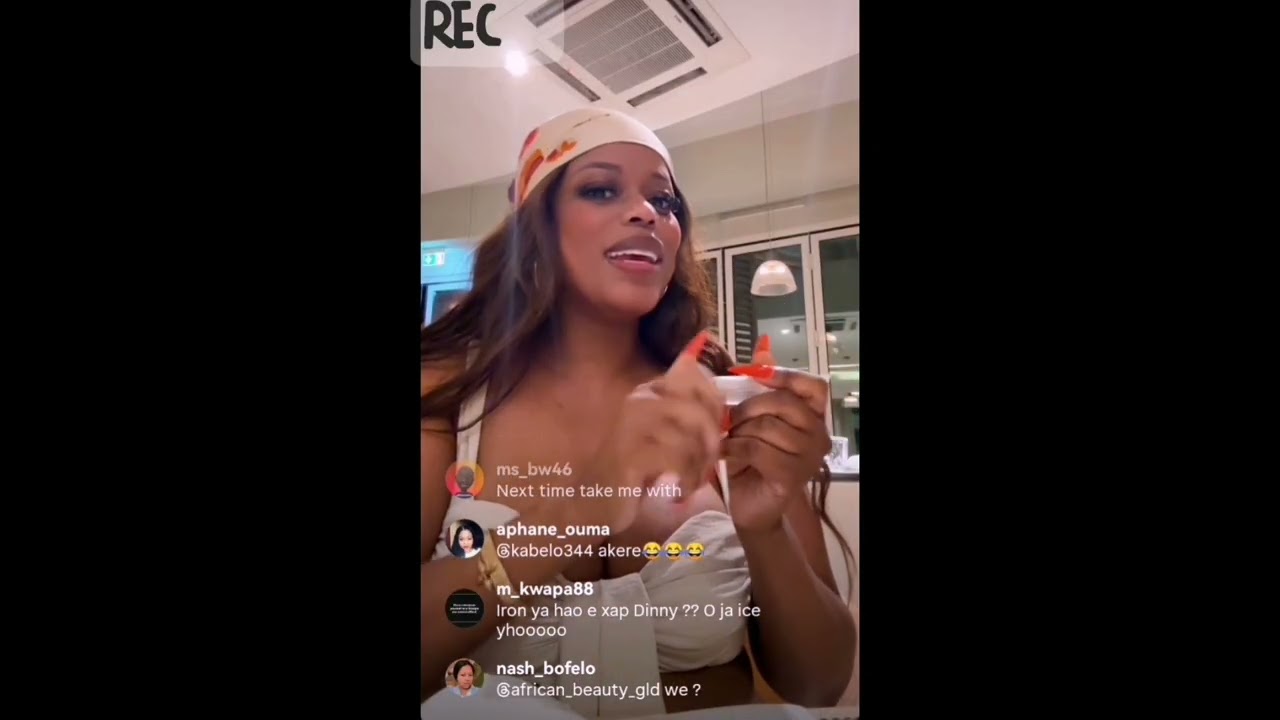 Dineo Moloisane Live in Dubai with her Man