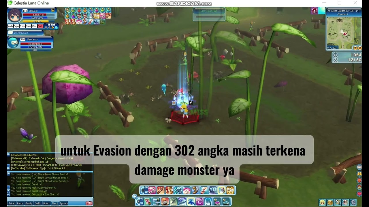 Temper Master [TM] solo Farming at Great Garden | Celestia Luna Online