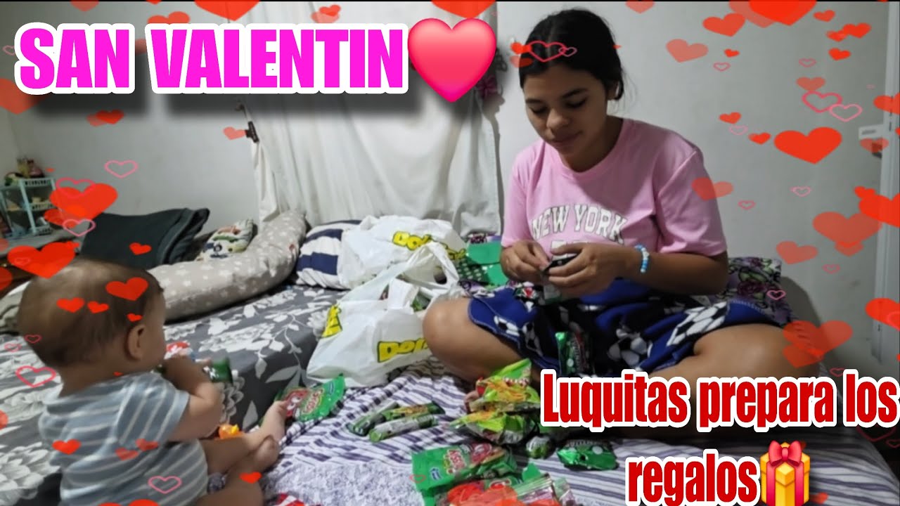 Feliz día de San Valentín❤️ Jenniffer y Luquitas ya estan listos con los regalos🎁👶