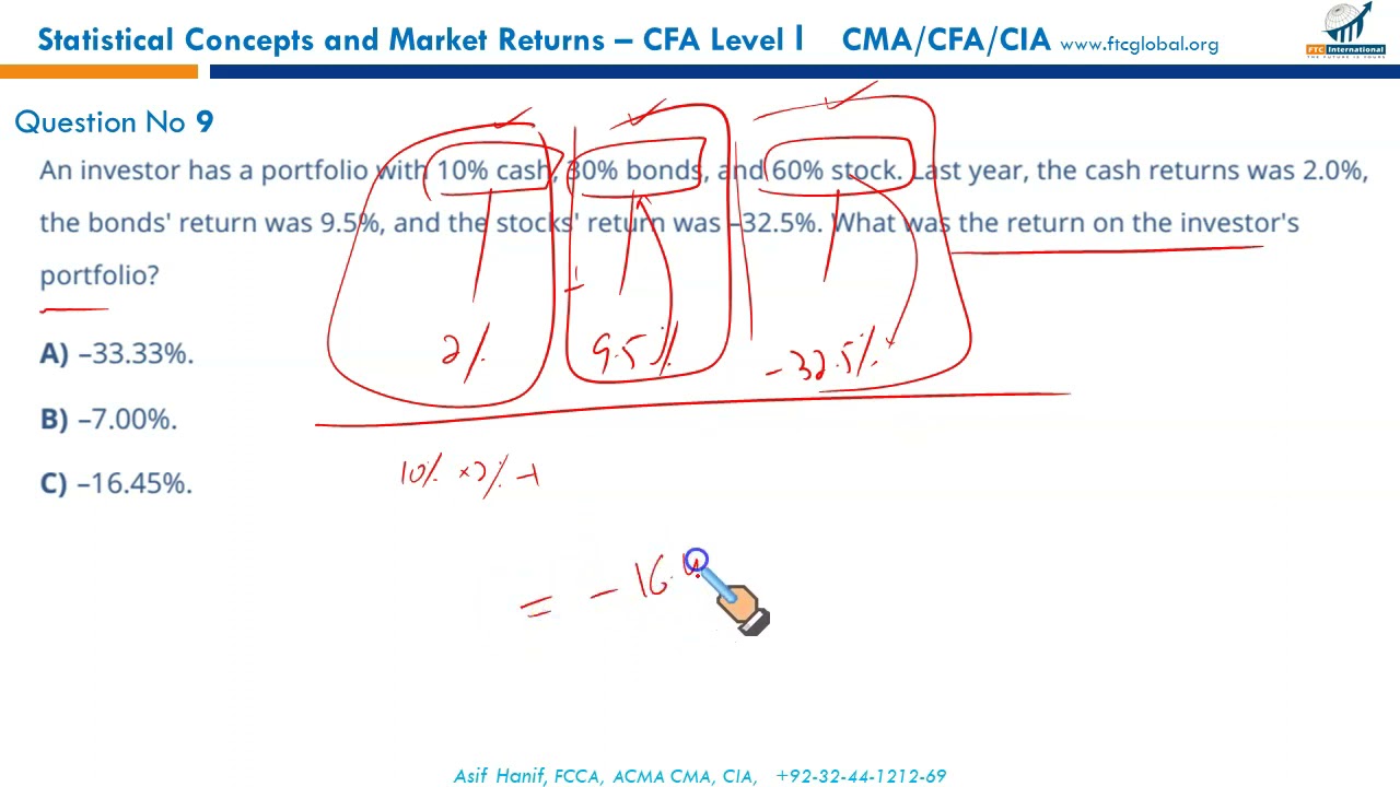 R07   Statistical Concepts and Market Returns MCQs