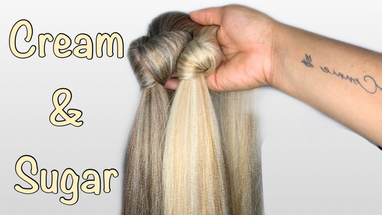Custom Color Braiding Hair Blend | Cream & Sugar Blend #9
