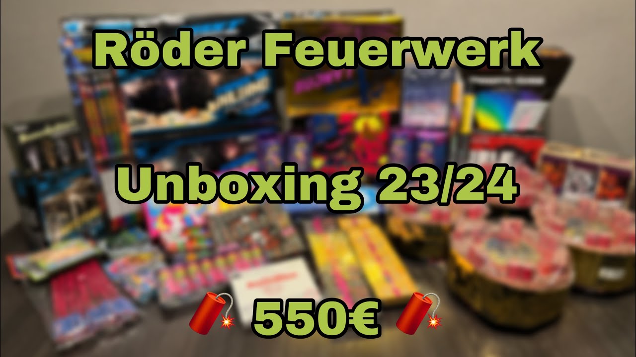 Unboxing Röder Feuerwerk bestellung 23/24 für 550€