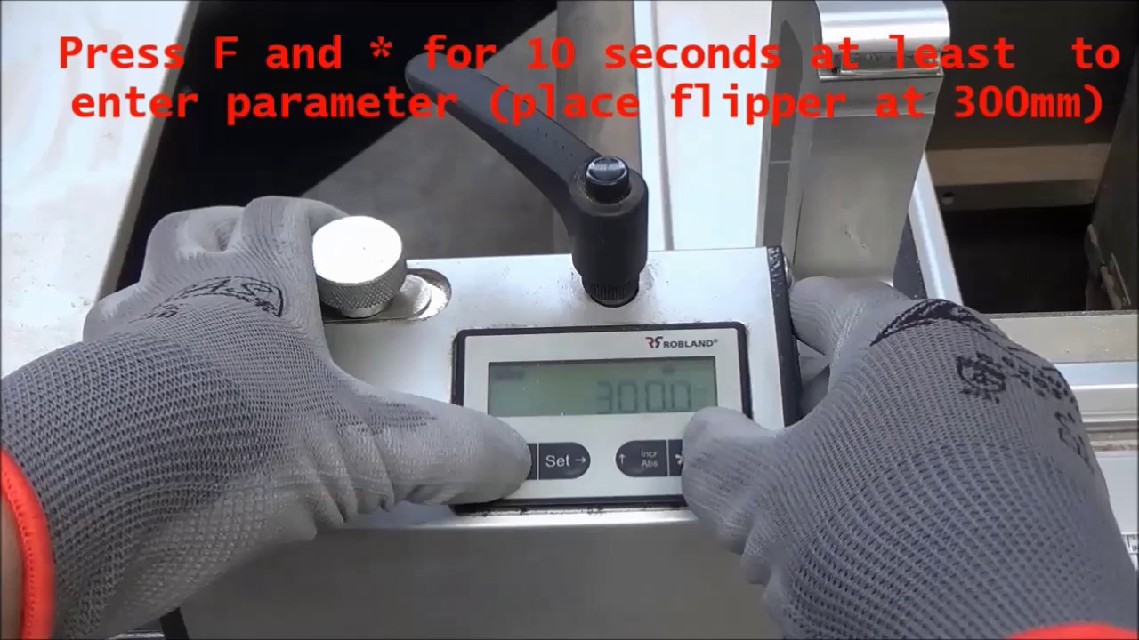 Robland Change Digiflipper to INCH / PS-series