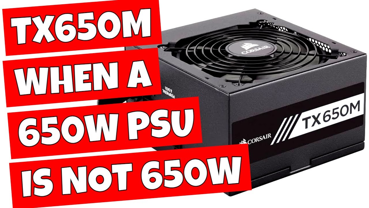 GREAT DEAL Corsair TX650M Semi Modular PSU 7 Year Warranty 80 Plus Gold