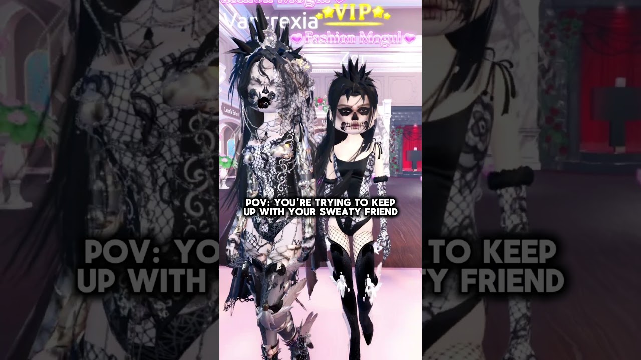 POV: YOU'RE TRYING TO KEEP UP WITH YOUR SWEATY FRIEND... #dresstoimpressroblox #dresstoimpress #dti