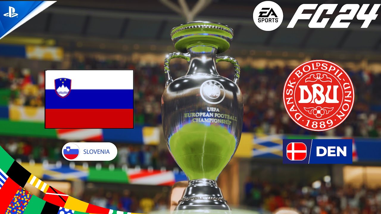 EA SPORTS FC 24 - Slovenia vs. Denmark - EURO 2024 Group Stage Matchday 1 Match | PS5™ [4K60]
