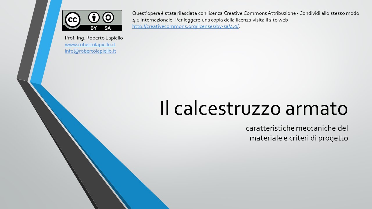 Strutture in c.a. - Il materiale