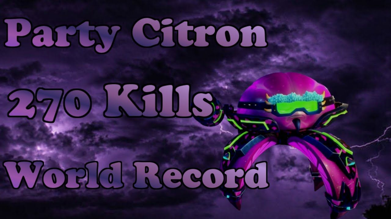 Party Citron 270 Kills World Record PvZ GW2