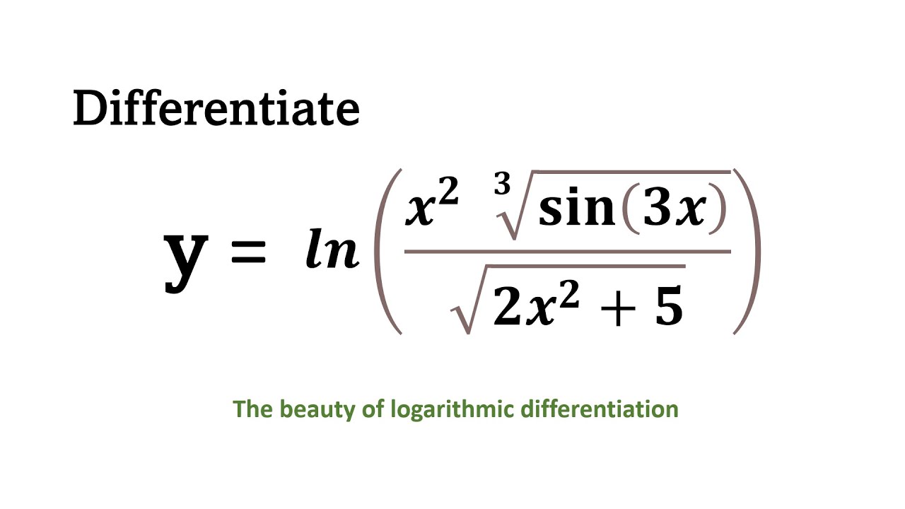 DIFFERENTIATING LOGARITHMIC FUNCTIONS