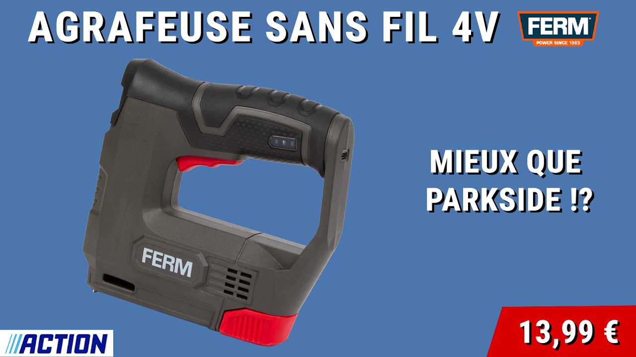 Review et Test Agrafeuse sans fil FERM Action (avis)