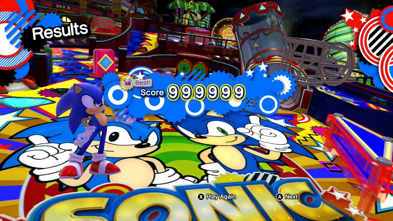 Sonic X Shadow Generations - Casino Night Pinball (Score: 999,999)