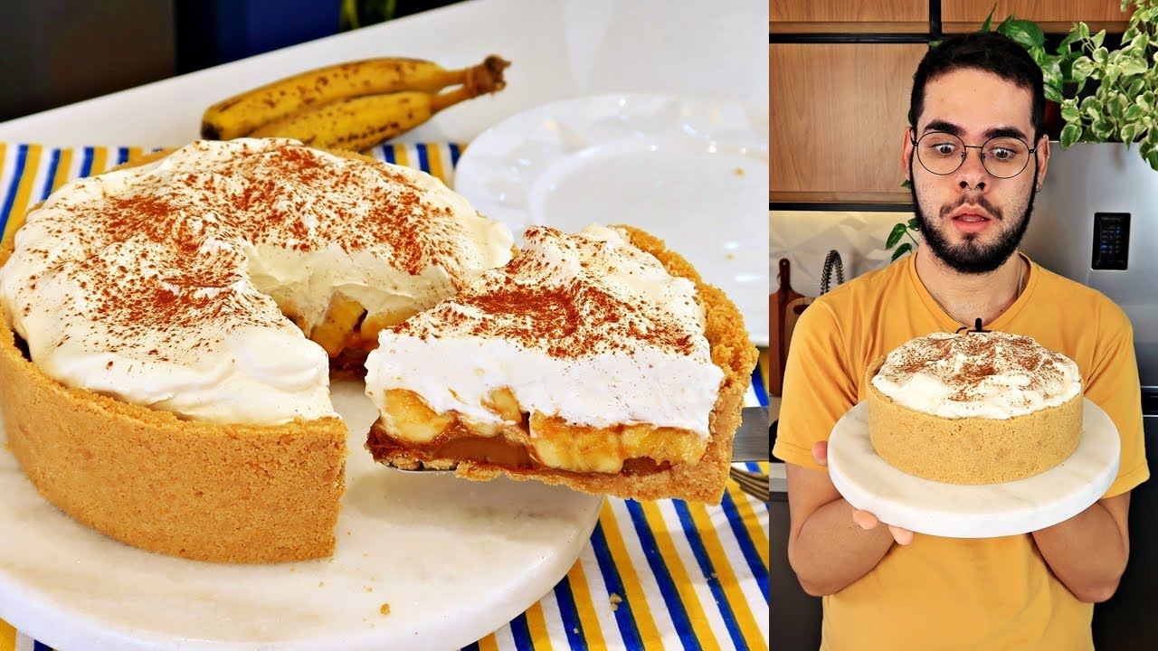 RECEITA DE TORTA BANOFFE | TORTA DE BANANA COM DOCE DE LEITE