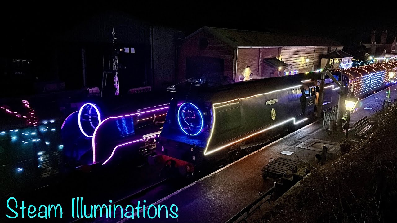 Steam Illuminations 2024 at the Watercress Line, Ropley, MHR, 21/12/2024 | Boom Trainspots