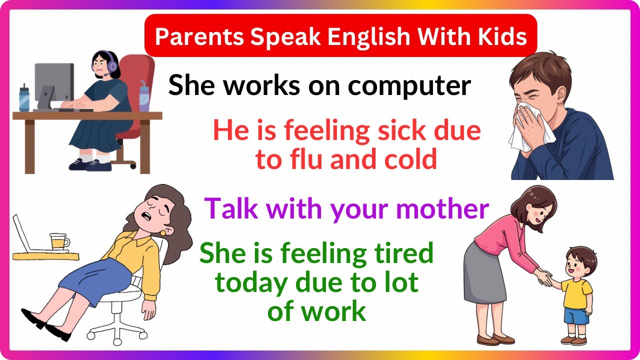 Speak English with Kids | Daily English Conversation Between Parents and Children 👨‍👩‍👧‍👦📚 