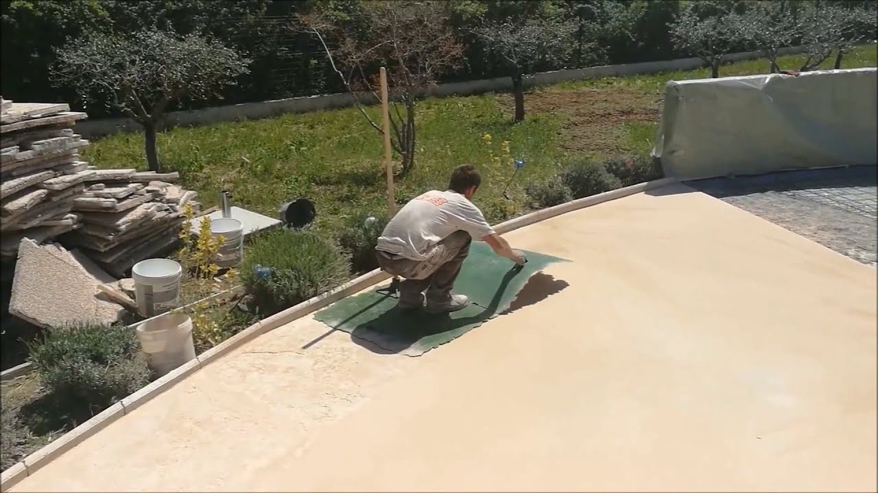 Béton coloré imprimé