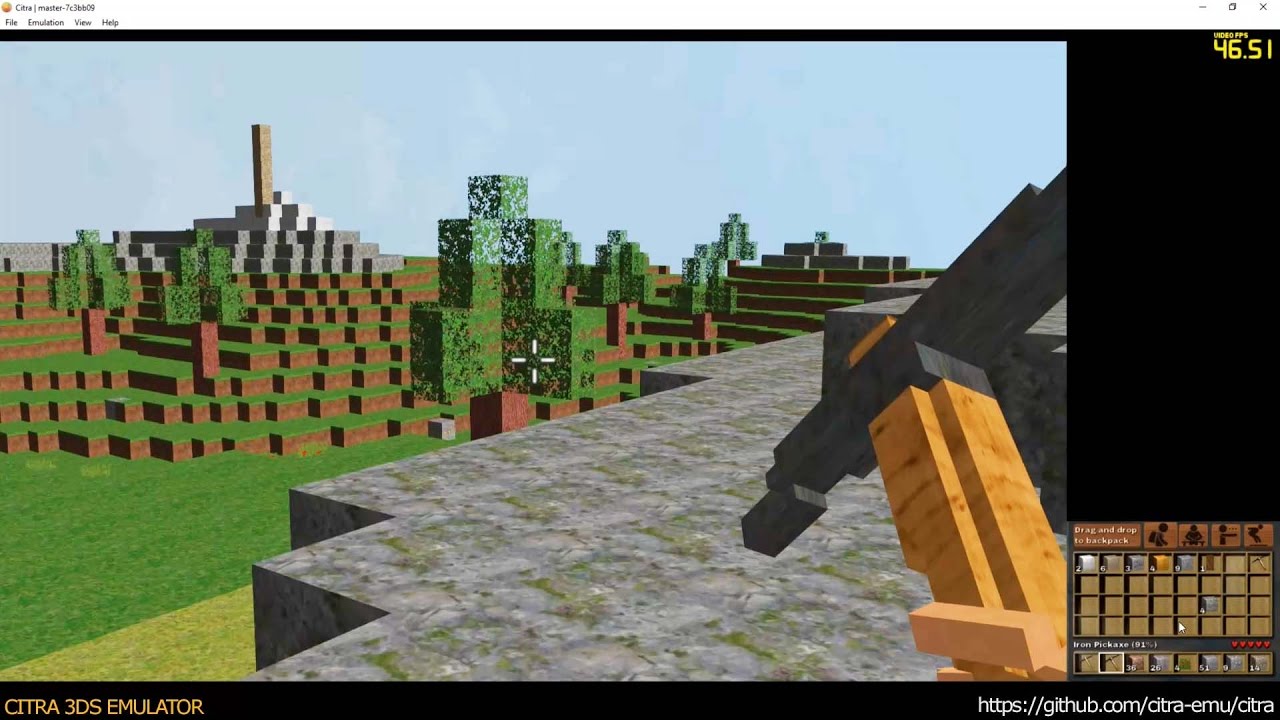 Citra 3DS Emulator - Battle Miner ingame 1080p