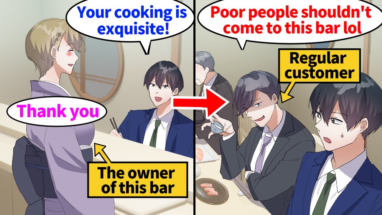 [Manga Dub] I found my favorite bar and the owner of it is beautiful. But there is a sarcastic man..