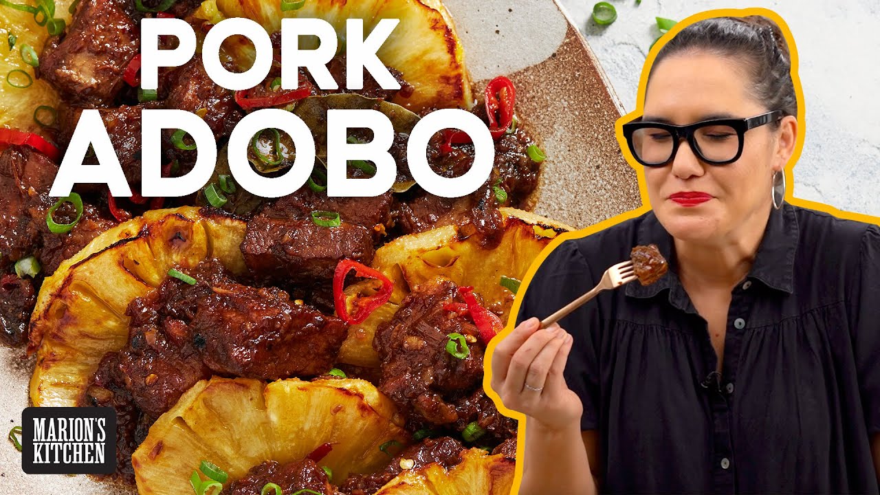 Grilled Pineapple Pork Adobo | Marion's Kitchen