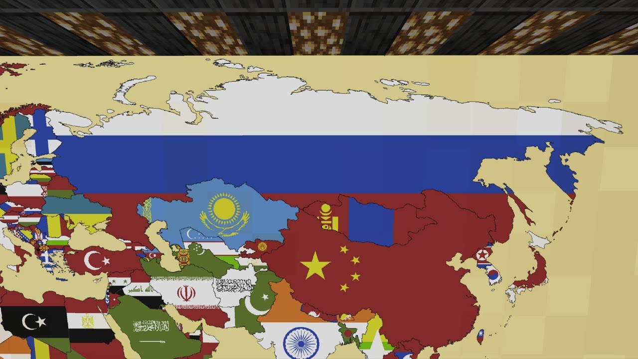 Building Russia - Minecraft World Flag Map (Part 29)
