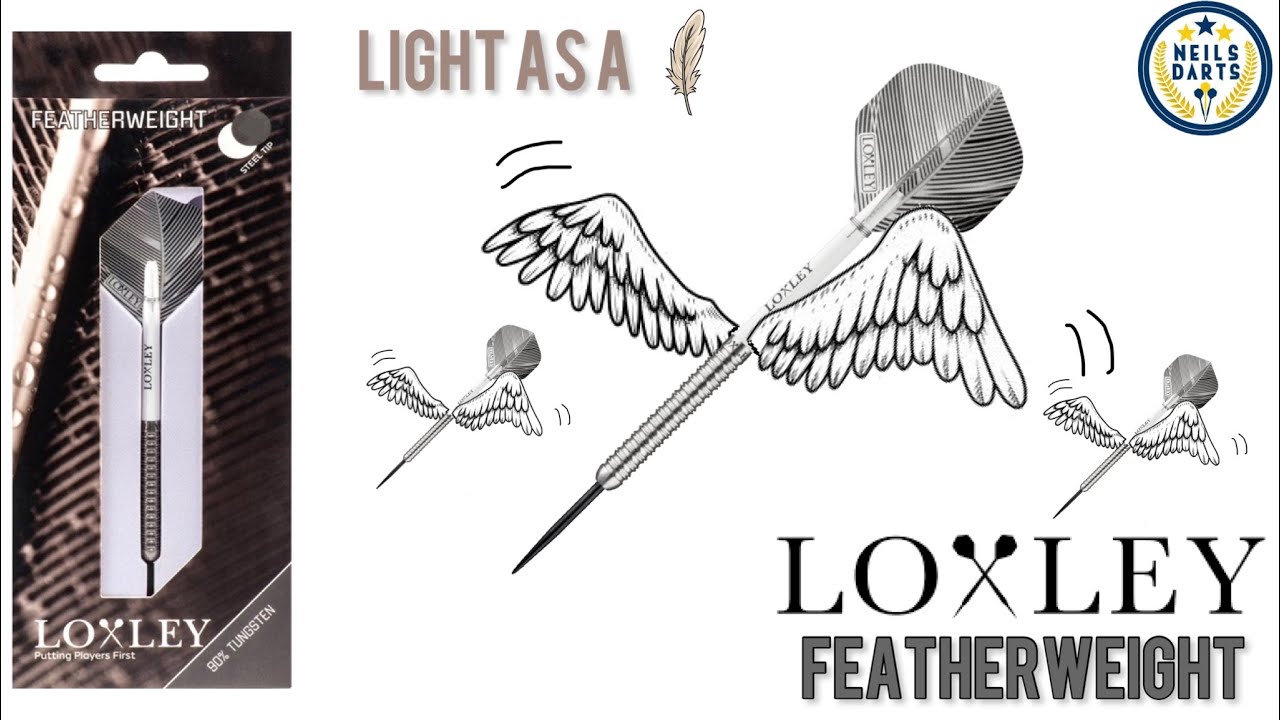 Loxley Featherweight 90% Tungsten Steel Tip Darts