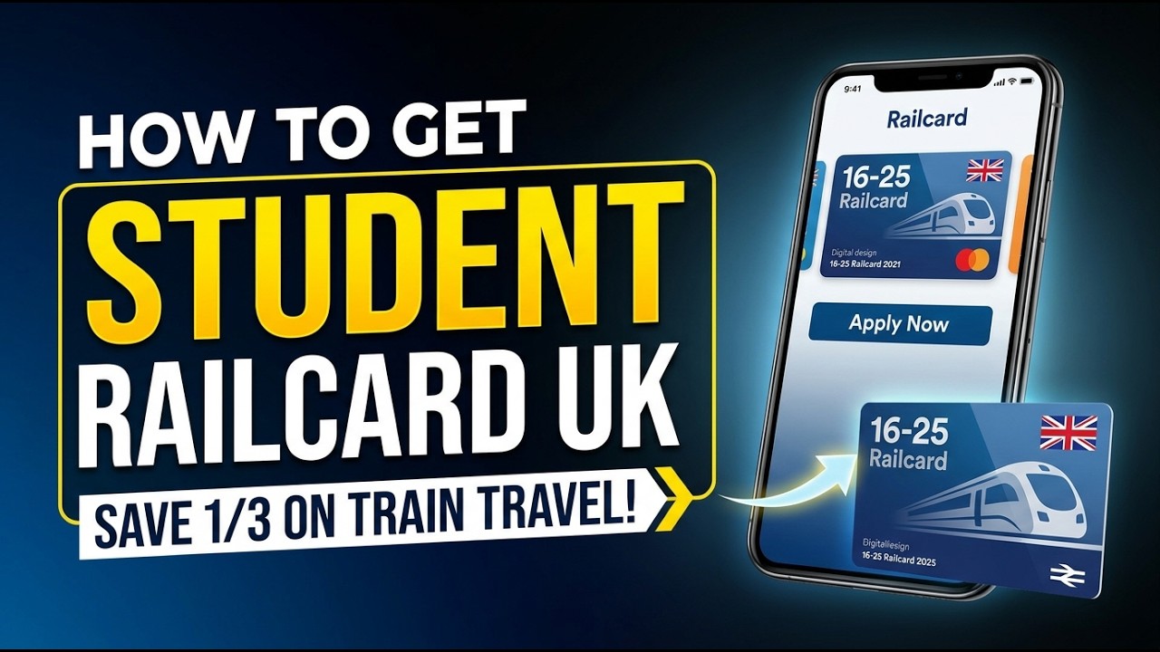 How to Get Student Railcard UK | 16-25 Railcard Application | Save on UK Train Travel for Students