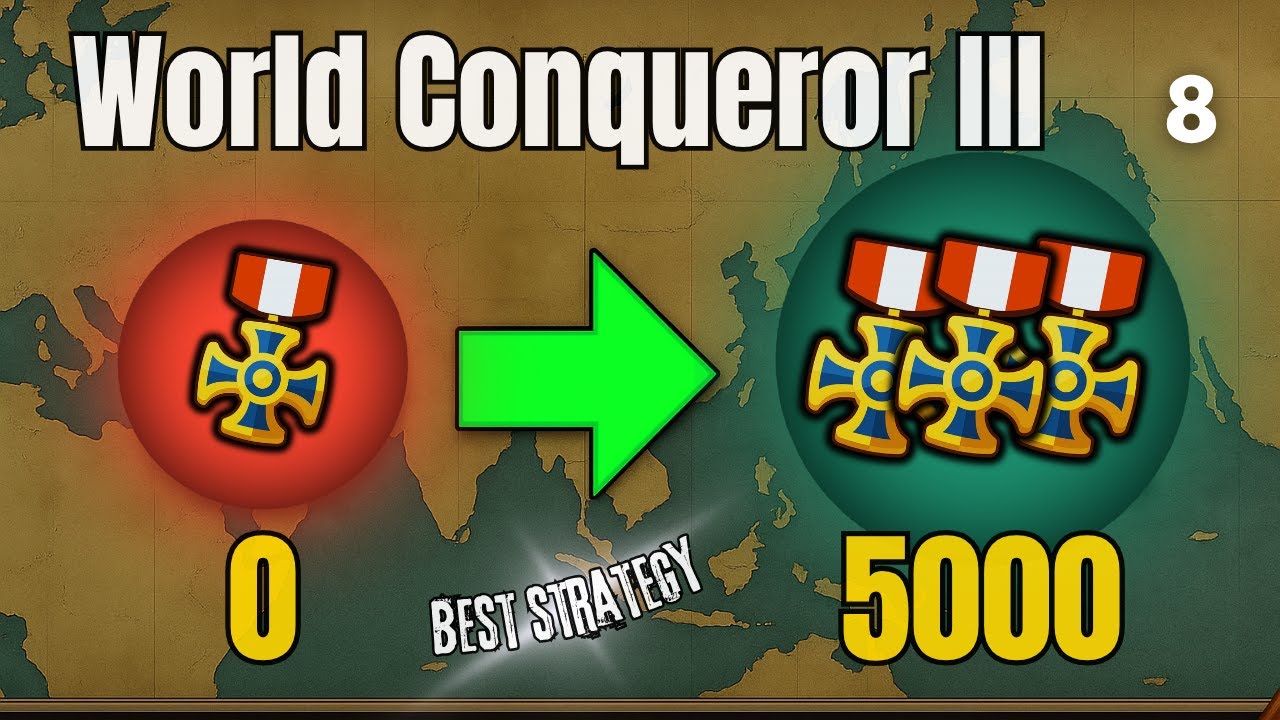 How to Get 5000 MEDALS in 2025 – World Conqueror 3 🎖️(Easy Method)