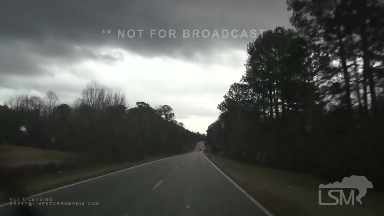 01-12-2023 Selma, AL - Close Range Intercept of the Selma Tornado as it neared Highway 82