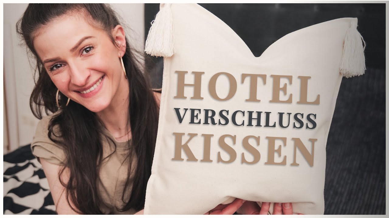 Kissenbezug mit Hotelverschluss nähen | einfache Anleitung für Anfänger