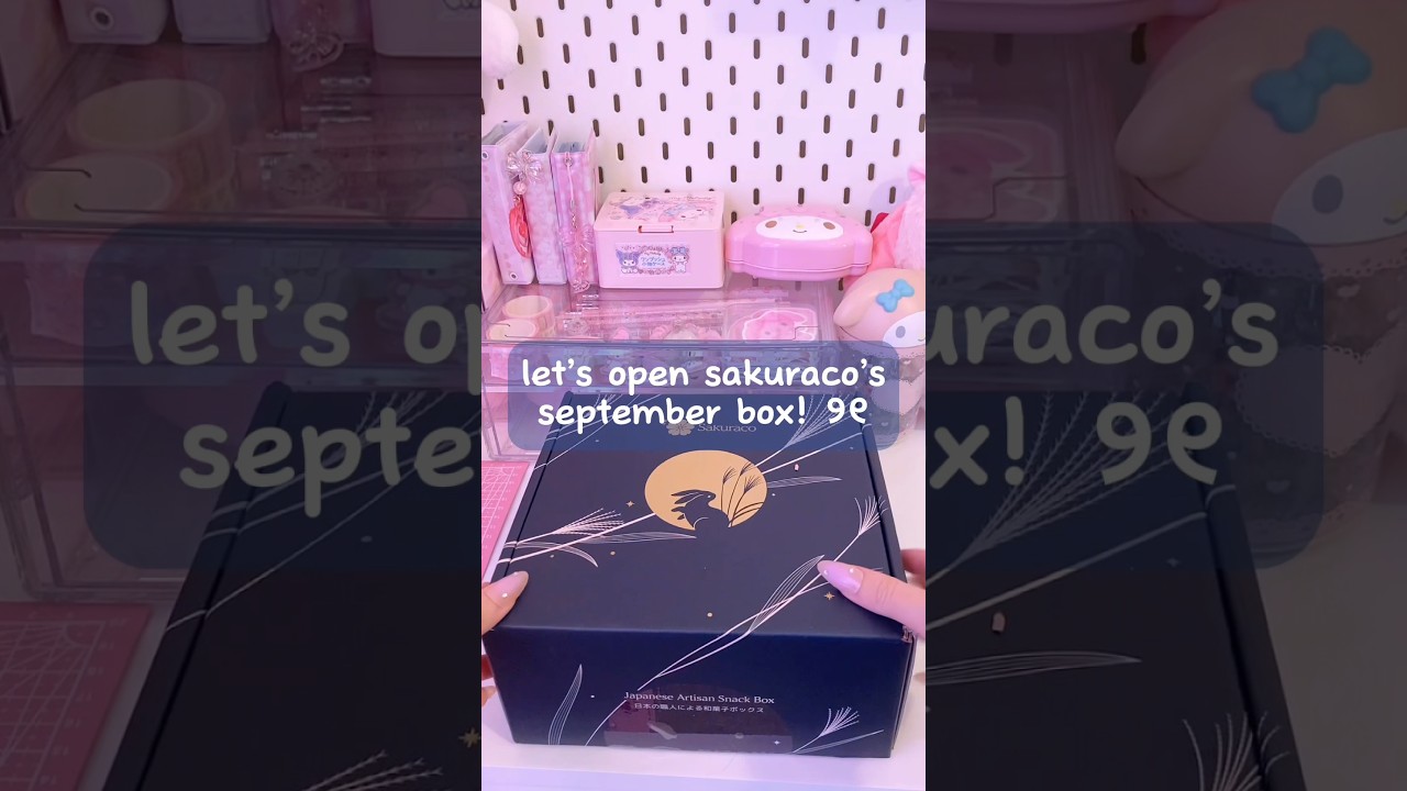 unboxing sakuraco&rsquo;s september box! #sakuraco #unboxing #snacks #asmr #japanesefood #japanese #kawaii