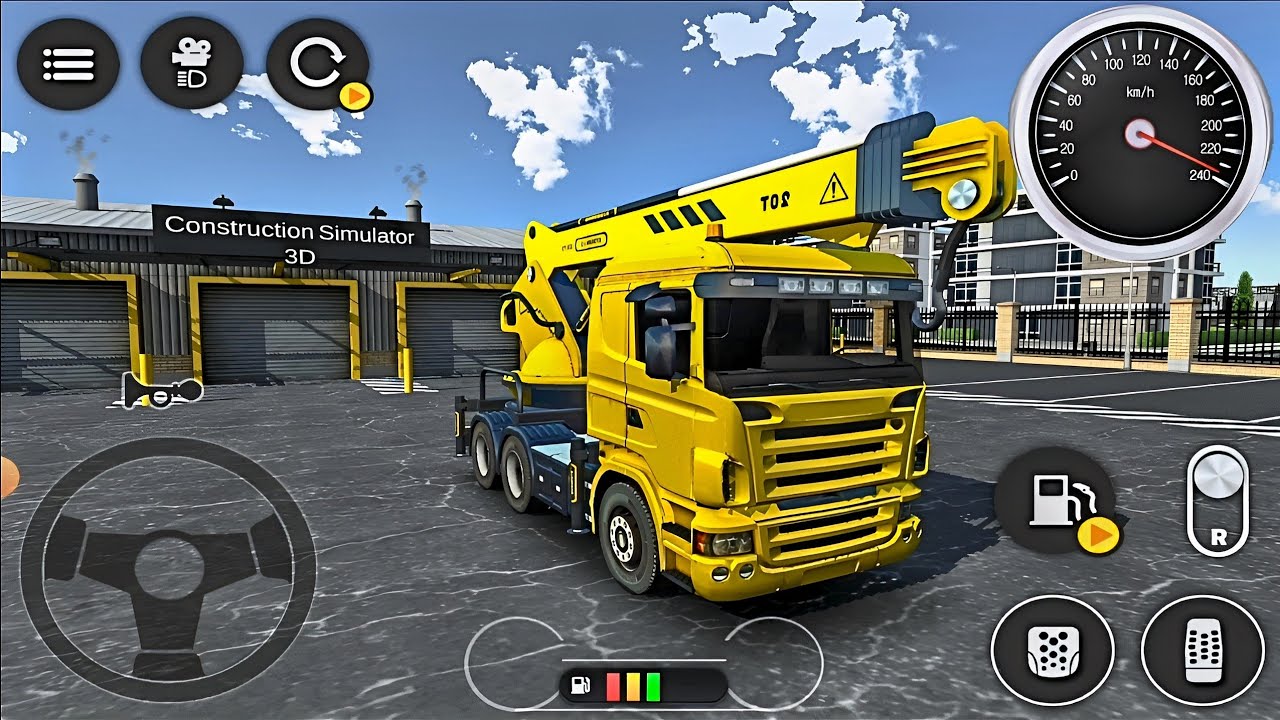 Real Construction Simulator 3D - House Builder Crane & Excavator Trucks In City : Android Gameplay