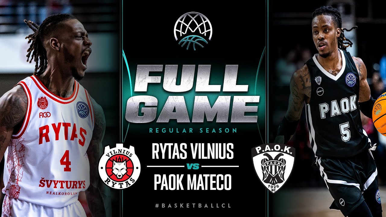 Rytas Vilnius v PAOK mateco | Basketball Champions League 2022/23