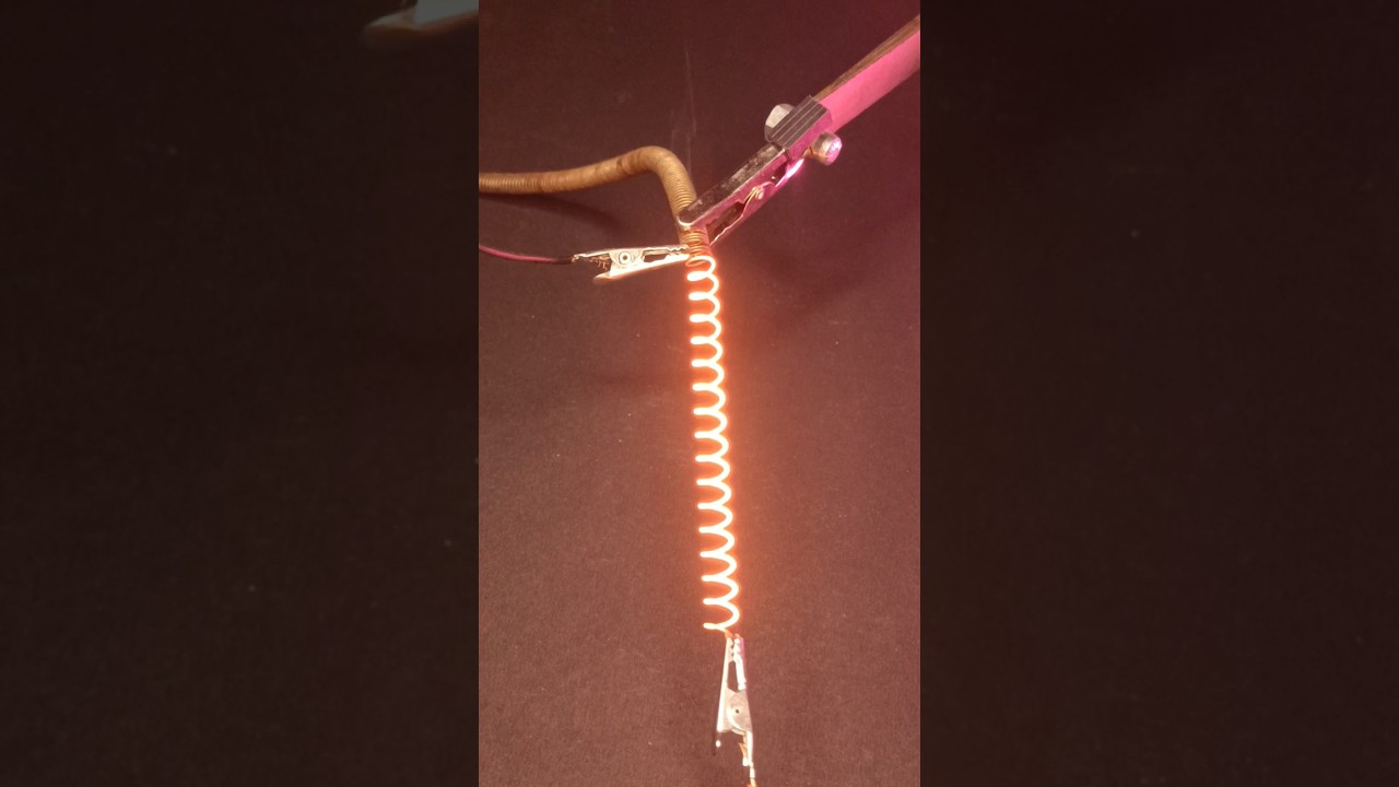 😧 Satisfying heating element of heater #shorts #howtomake #nichrome_wire