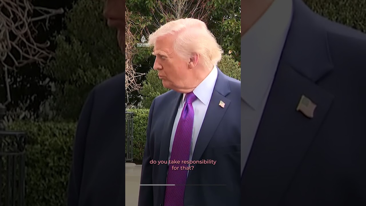 Trump: &lsquo;I don&rsquo;t know&rsquo; about report US at fault in school strike | AJ #shorts
