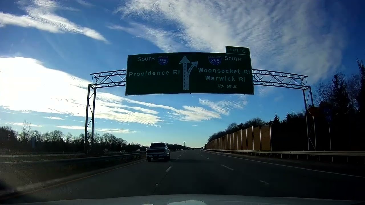 Driving from Sharon, Massachusetts to North Providence, Rhode Island