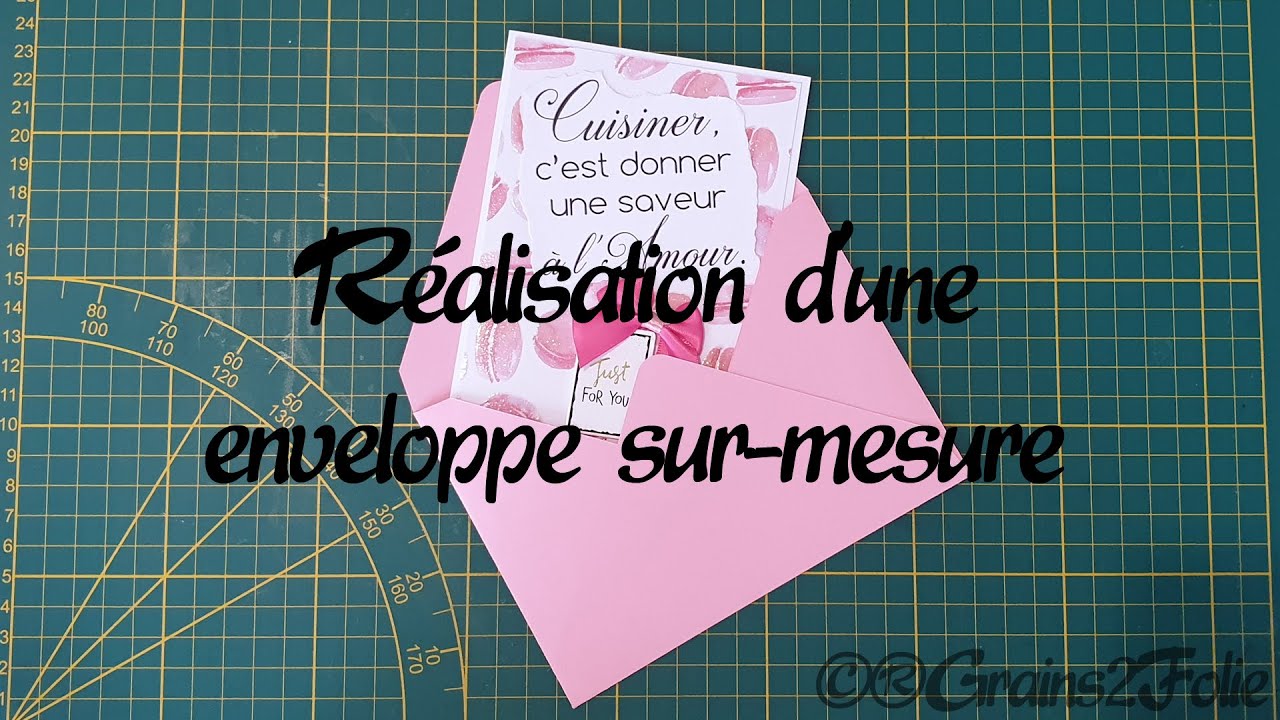 Tuto Scrapbooking - Réalisation d'une enveloppe sur-mesure
