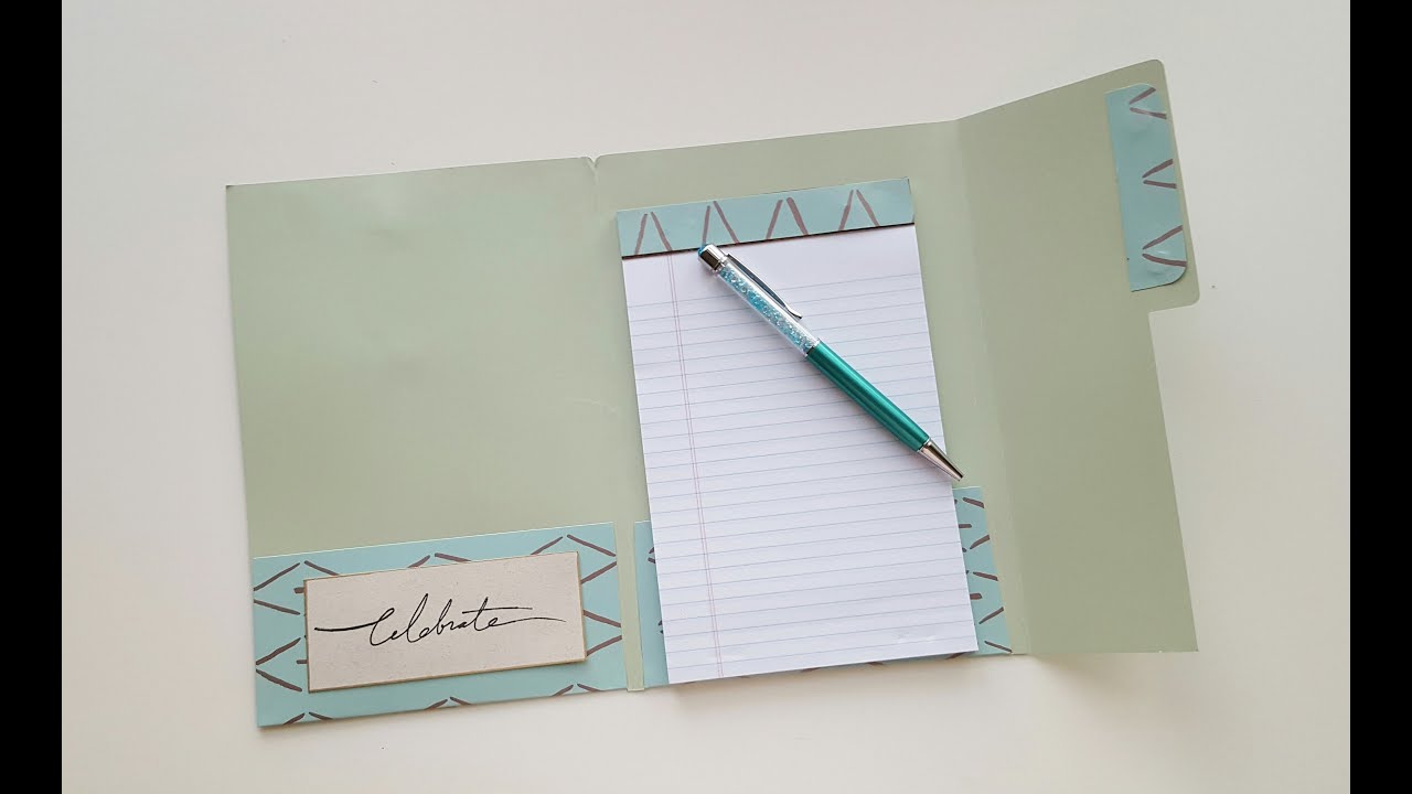 File Folder Notebook Holder -- Tutorial