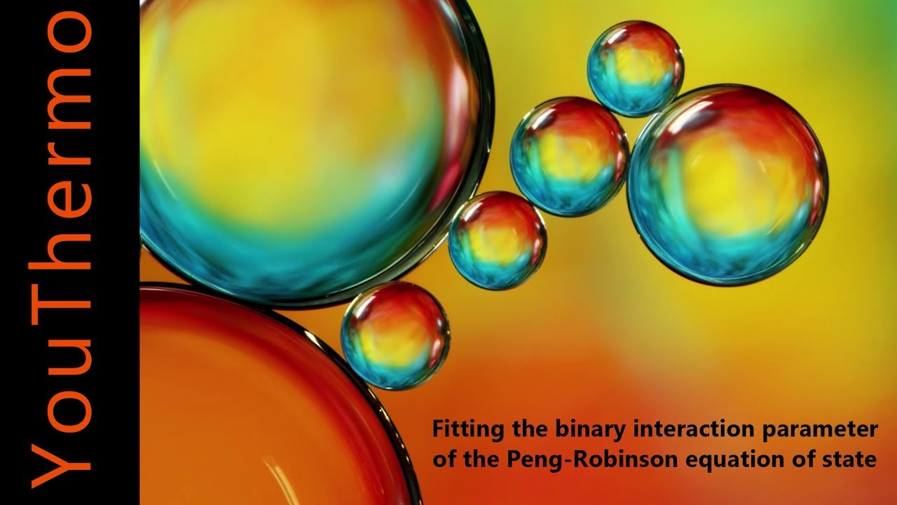 Fitting the binary interaction parameter of the Peng-Robinson equation of state
