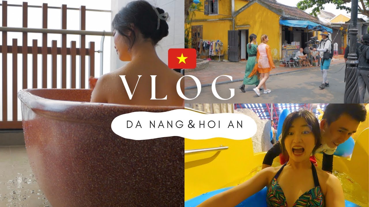Giới thiệu HỘI AN cho NHẬT BẢN & công viên nước trong nhà LỚN NHẤT VIỆT NAM | ダナン三日月& テレビ撮影 in ホイアン