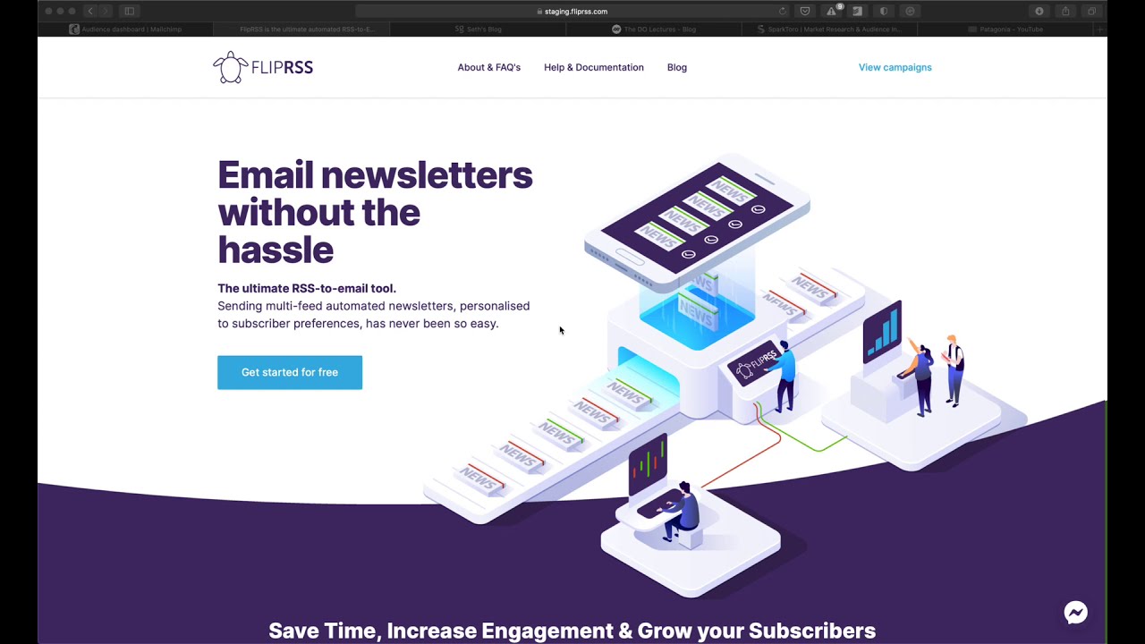Setting up a multi RSS Feed newsletter campaign using Mailchimp and FlipRSS