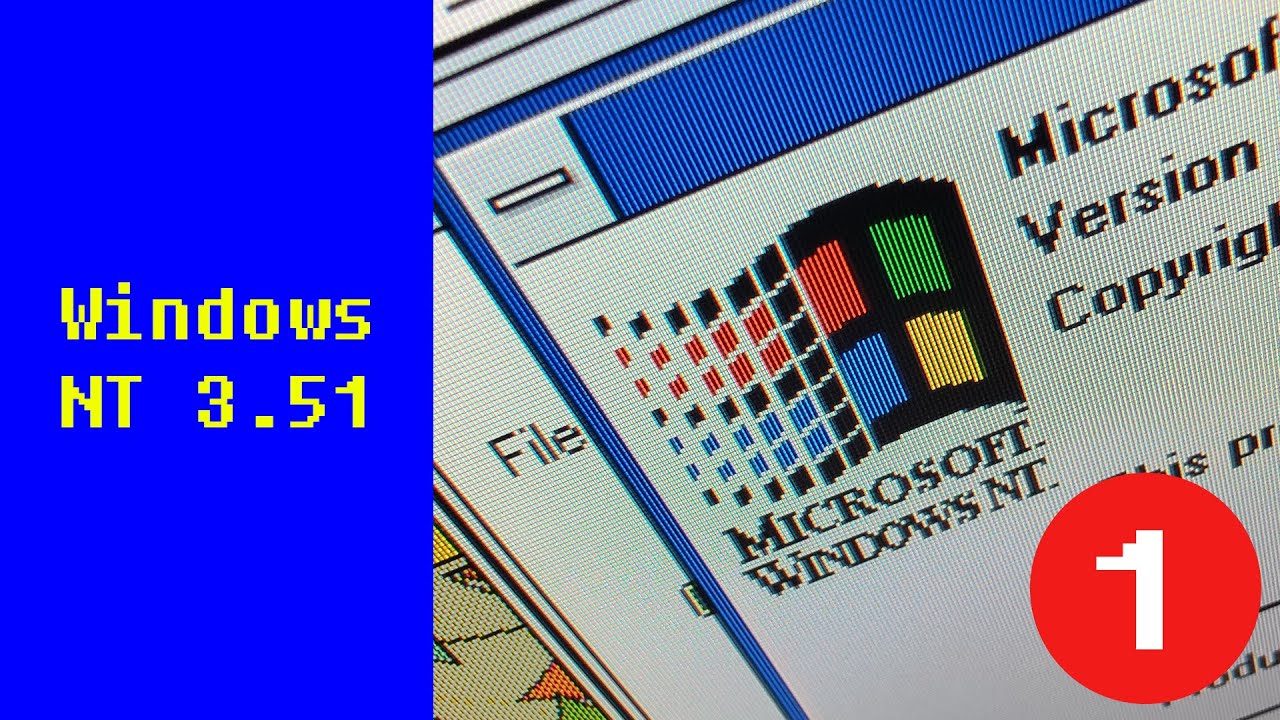 Windows NT 3.51 (часть 1 - установка системы и драйверов)
