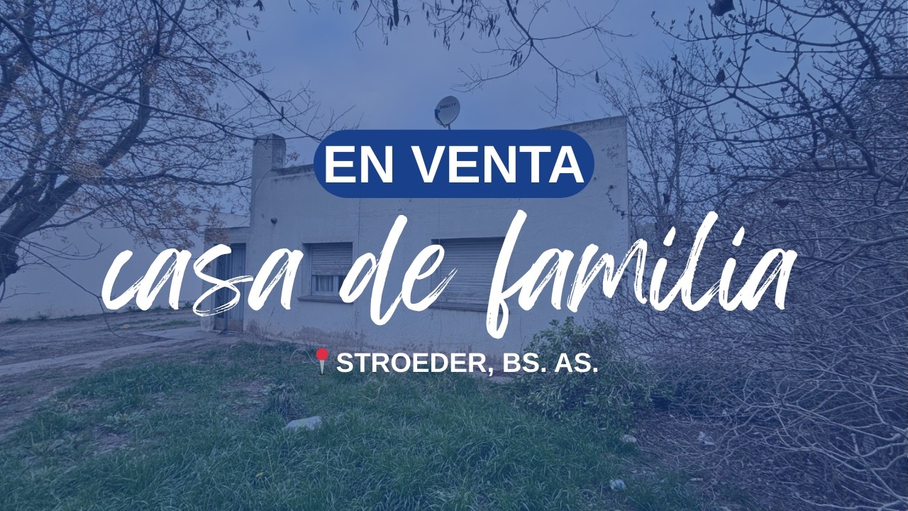 Casa en venta en Stroeder, Buenos Aires.