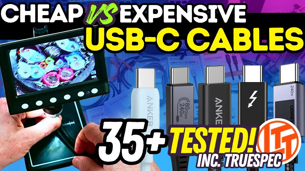 Я протестировал 40 кабелей, чтобы вы не покупали всякий хлам + Обзор LTT TrueSpec + VFlex!