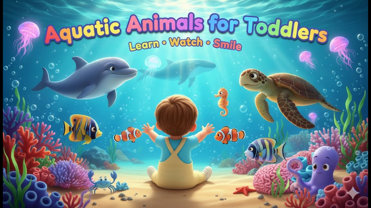 Live -  Aquatic Animals for Babys |  Aquatic Animals for Kids |  Aquatic Animals for Toddlers