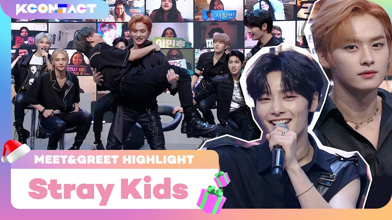 Stray Kids (스트레이 키즈) | MEET&GREET HIGHLIGHT | S1 | KCON:TACT SPECIAL WEEKS 🎅
