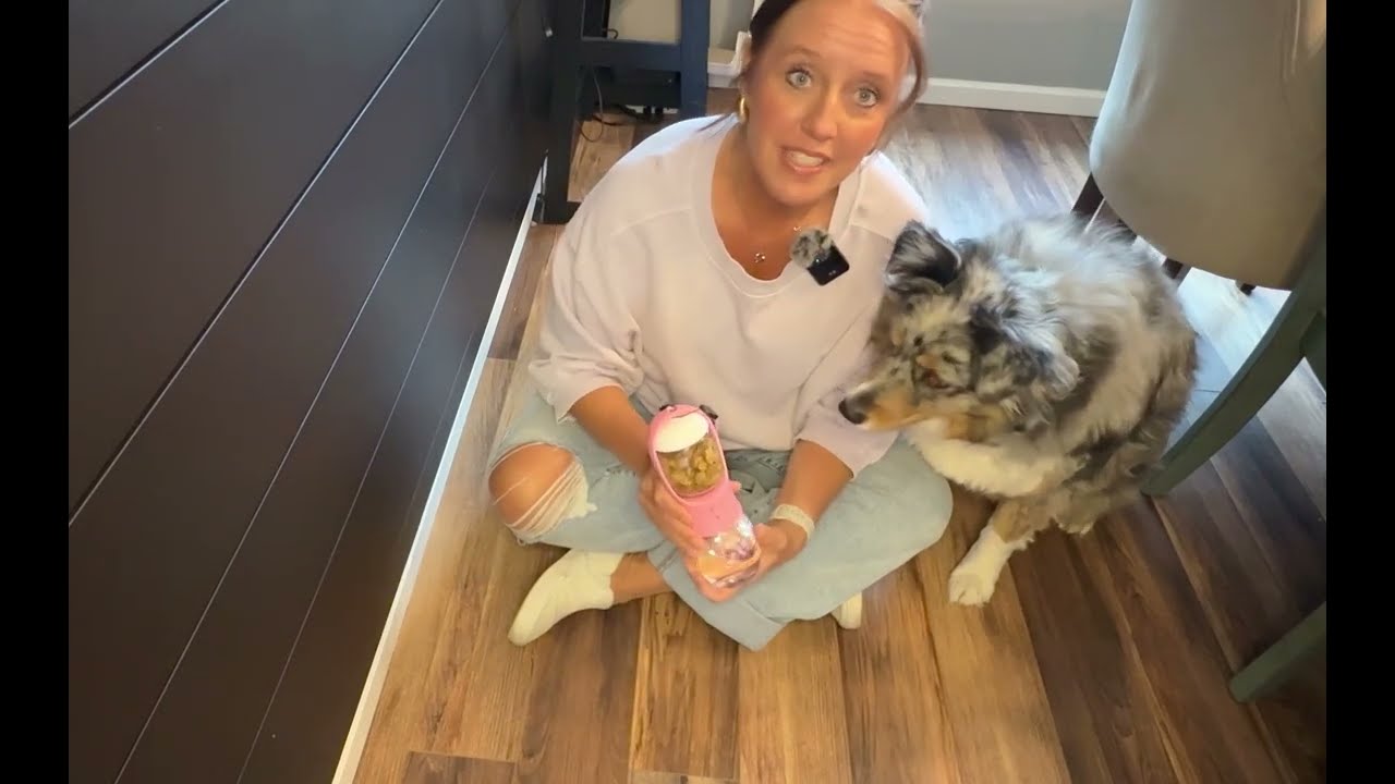 All-in-One Dog Travel Bottle 🐶 | Water + Food Container