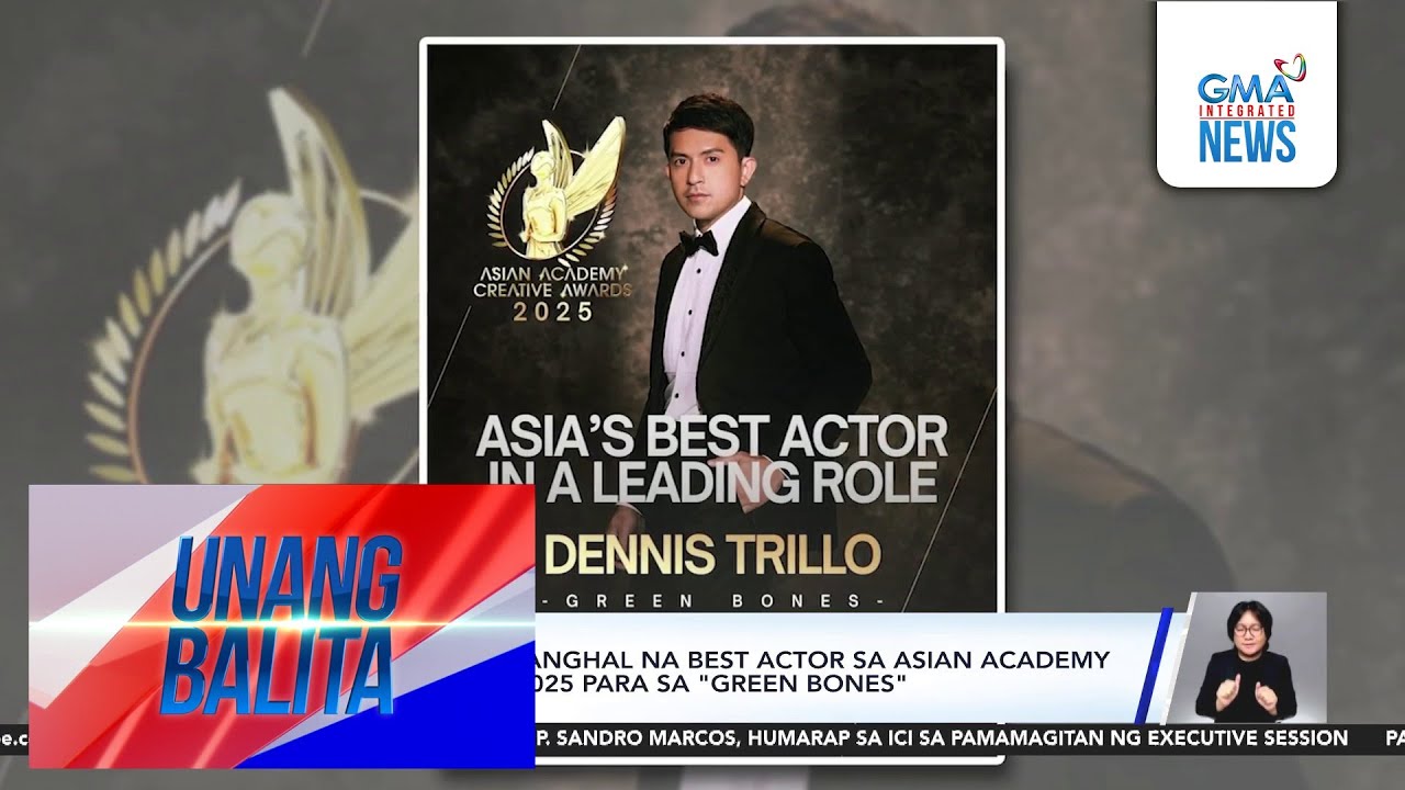 Dennis Trillo, itinanghal na Best Actor sa Asian Academy Creative Awards 2025... | Unang Balita