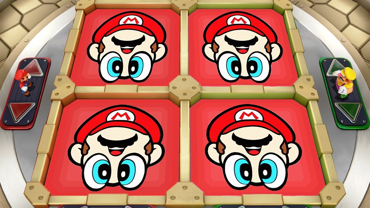 Super Mario Party MiniGames - Mario Vs Luigi Vs Bowser Jr Vs Pom Pom (Master Cpu)