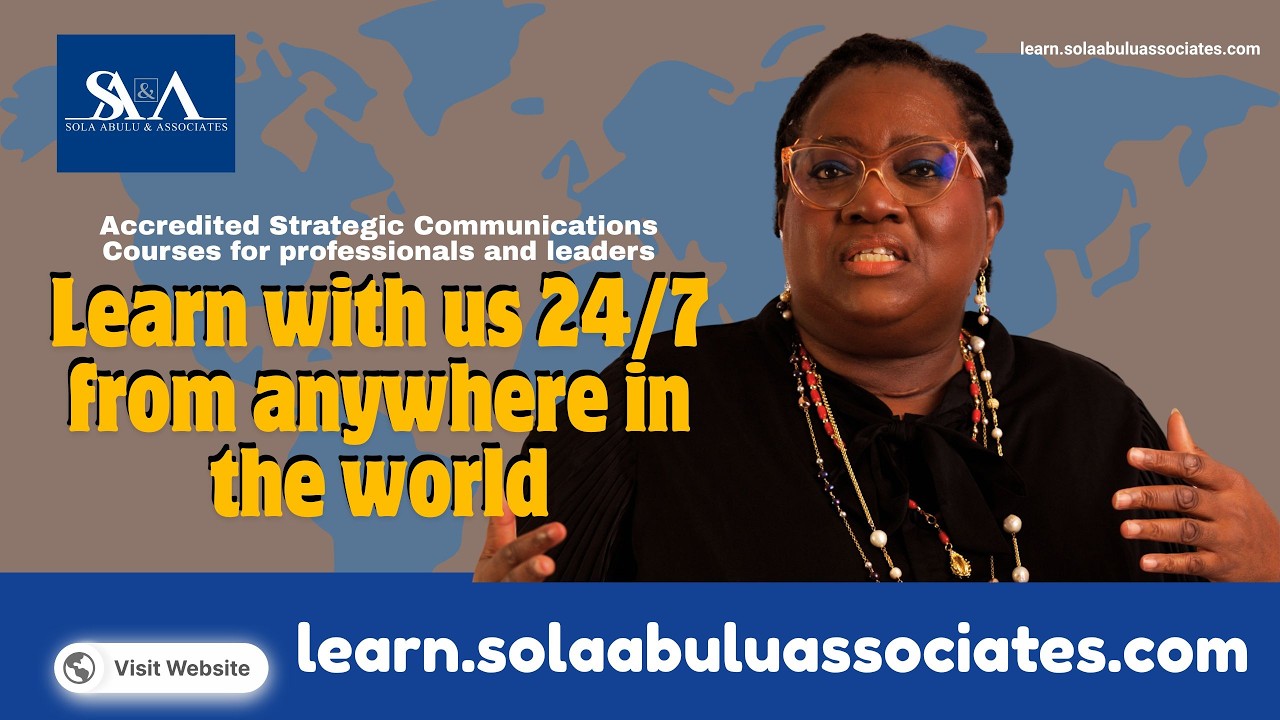 Strategic Communications Courses Available on learn.solaabuluassociates.com #strategiccommunication