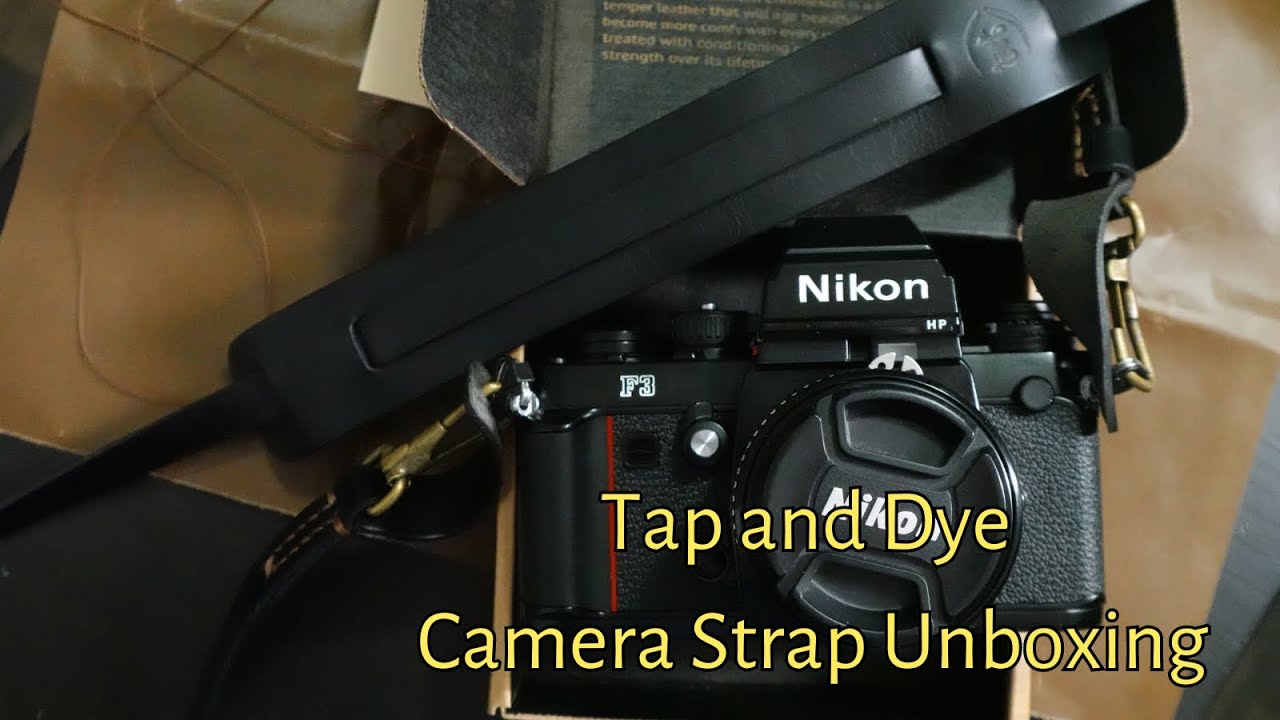 Tap and Dye Leather Camera Strap Unboxing