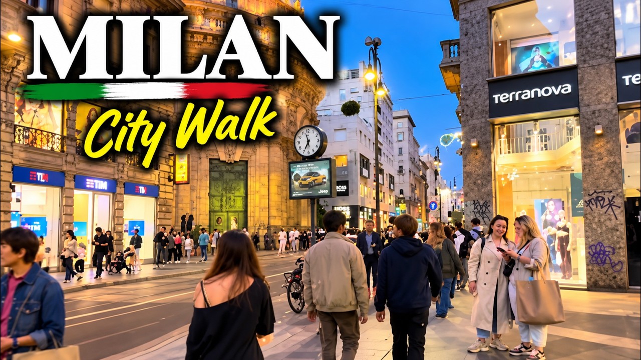 A Normal Evening in MILAN Looks Like This?! 🇮🇹